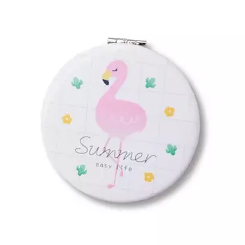 ILIKEGIFT Зеркало складное "Flamingo summer one white" с увеличением