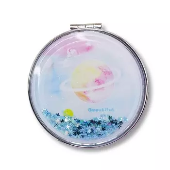 ILIKEGIFT Зеркало складное "Planet stars blue" с увеличением
