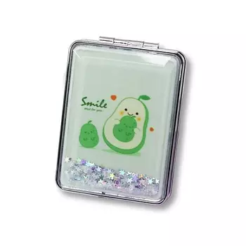 ILIKEGIFT Зеркало складное "Sparkles avocado three" с увеличением