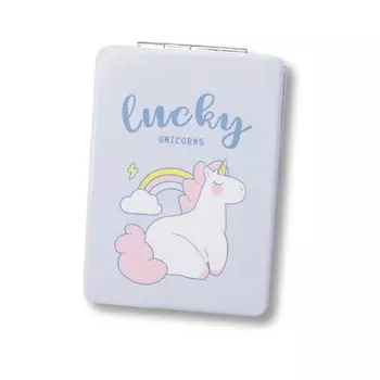 ILIKEGIFT Зеркало складное "Unicorn lucky blue" с увеличением