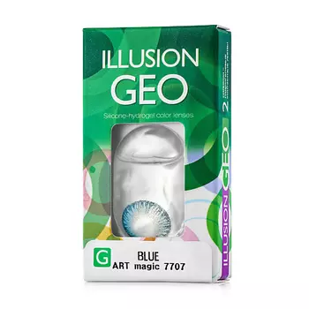 ILLUSION Цветные контактные линзы ILLUSION GEO Magic blue