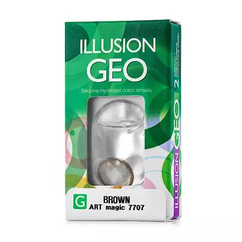 ILLUSION Цветные контактные линзы ILLUSION GEO Magic brown