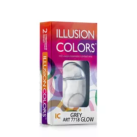 ILLUSION Цветные контактные линзы ILLUSION GLOW GREY