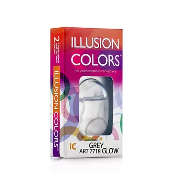 ILLUSION Цветные контактные линзы ILLUSION GLOW GREY