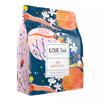 ILOVEMG Морская соль для ванн натуральная, крупная