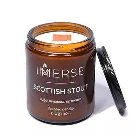 IMMERSE Ароматическая свеча SCOTTISH STOUT 240