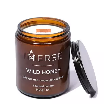 IMMERSE Ароматическая свеча WILD HONEY 240