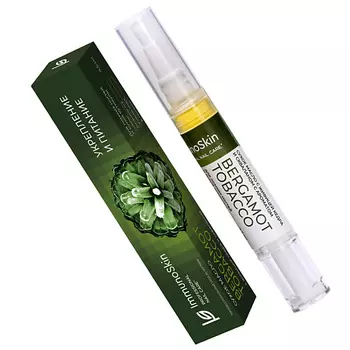 IMMUNOSKIN Сухое масло в карандаше для ногтей и кутикулы с живицей и скваланом, Tobacco bergamot