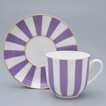 ИМПЕРАТОРСКИЙ ФАРФОРОВЫЙ ЗАВОД Чашка с блюдцем кофейная "Да и Нет"