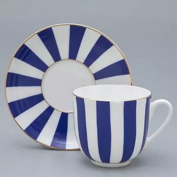 ИМПЕРАТОРСКИЙ ФАРФОРОВЫЙ ЗАВОД Чашка с блюдцем кофейная "Да и Нет"