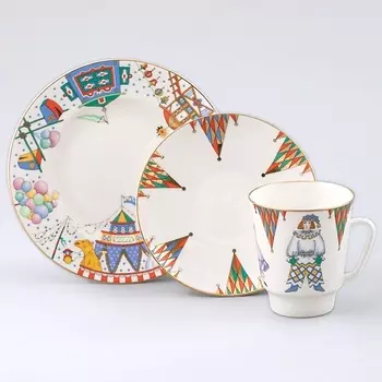 ИМПЕРАТОРСКИЙ ФАРФОРОВЫЙ ЗАВОД Комплект кофейный "Петрушка"