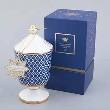 ИМПЕРАТОРСКИЙ ФАРФОРОВЫЙ ЗАВОД Свеча ароматическая "Индиго", ваниль пачули