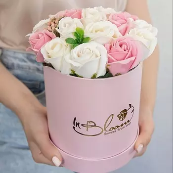 INBLOOM Букет из мыльных цветов (Розовый 14*16)