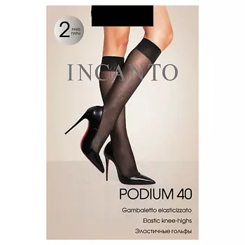 INCANTO Гольфы Podium 40 den Nero