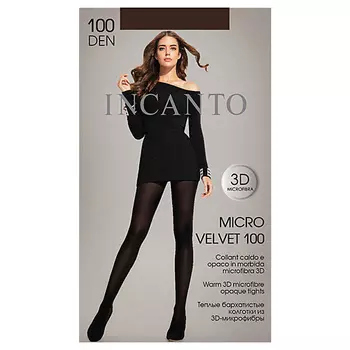 INCANTO Колготки женские Micro Velvet 100 den Moka