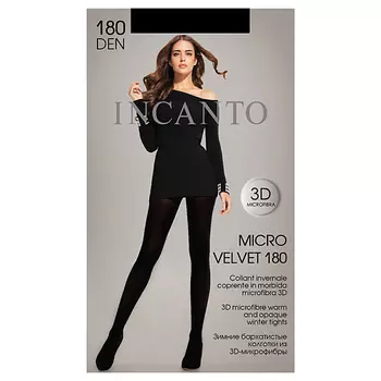 INCANTO Колготки женские MicroVelvet 180 den Nero