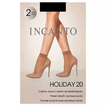 INCANTO Носки женские полиамидные Holiday 20 den Nero