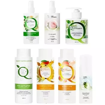 ИНДЕКС НАТУРАЛЬНОСТИ Набор натуральной косметики для лица, тела и волос.