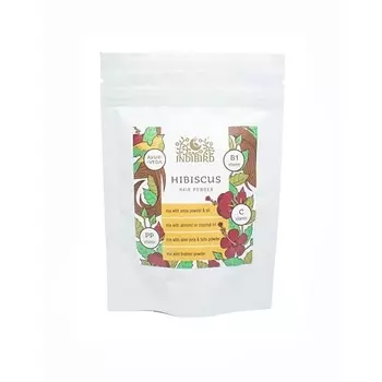 INDIBIRD Маска для волос Порошок лепестков Гибискуса Ayurveda Hibiscus Hair Powder