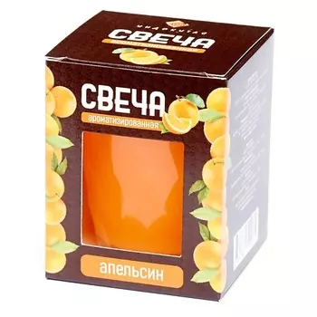 ИНДОКИТАЙ Свеча ароматизированная в стаканчике, апельсин 1.0