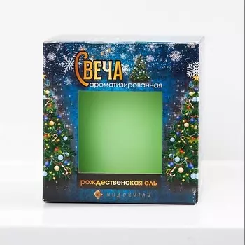 ИНДОКИТАЙ Свеча ароматизированная в стаканчике, рождественская ель 1.0