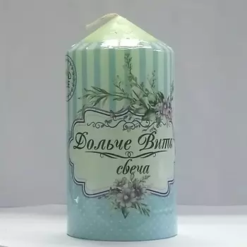ИНДОКИТАЙ Свеча пеньковая, "Дольче вита", зеленая