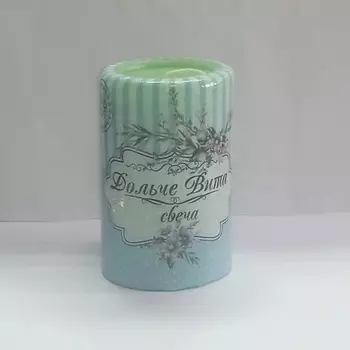 ИНДОКИТАЙ Свеча пеньковая, "Дольче вита", зелёная