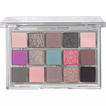 INFLUENCE BEAUTY Палетка теней CYBER из 15 оттенков