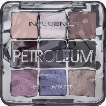 INFLUENCE BEAUTY Палетка теней, шелковистая текстура Petroleum