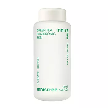 INNISFREE Увлажняющий тонер с экстрактом зеленого чая и гиалуроновой кислотой для сияния кожи Green Tea