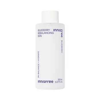 INNISFREE Увлажняющий тоник с экстрактом черники для поддержания pH-баланса кожи Blueberry Rebalancing Skin