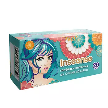 INSEENSE Салфетки влажные косметические для снятия макияжа 20.0