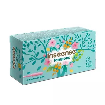 INSEENSE Тампоны с аппликатором Regular 8.0