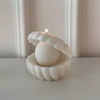 INSIDE YOU Свеча интерьерная "Жемчужная раковина" 1.0