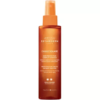 INSTITUT ESTHEDERM Солнцезащитное масло для тела и волос, средняя степень защиты 150.0