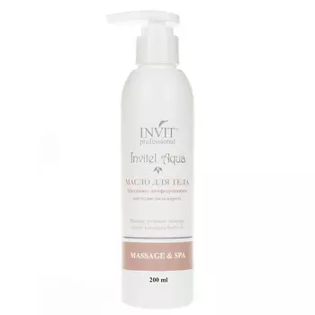 INVIT Масло для тела Массажное лимфодренажное апельсин-пальмароза «Invitel Aqua» 200.0