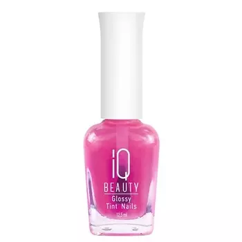 IQ BEAUTY Тинт лак для ногтей с AHA-кислотами, Pink Glass
