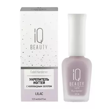 IQ BEAUTY Укрепитель ногтей с коллоидным золотом Gold Hardener White 12.5