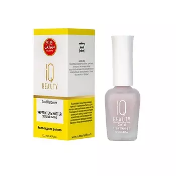 IQ BEAUTY Укрепитель ногтей с золотой пылью Gold Hardener 12.5