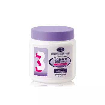 IRIS COSMETIC Бальзам-кондиционер №3 Сила волос с маслом репейника 500.0