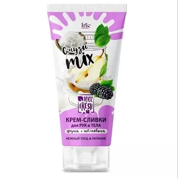 IRIS COSMETIC Крем-сливки для тела и рук Смузи miх груша+шелковица Белорэк 180.0