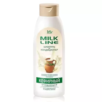 IRIS COSMETIC Шампунь-кондиционер для волос Кефирный MILK LINE 1000.0