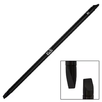 IRISK Кисть макияжная силиконовая двухсторонняя универсальная, Вогнутая лопатка и Прямая