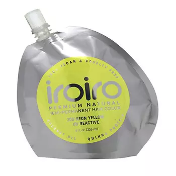 IROIRO Семи-перманентный краситель для волос 300 NEON YELLOW Неоновый желтый