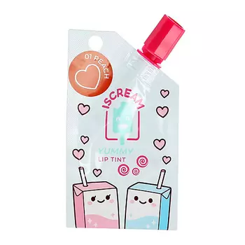 ISCREAM Блеск-тинт для губ YUMMY в пауче