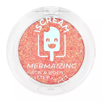 ISCREAM Глиттер для лица и тела MERMAZING сухой