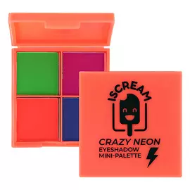 ISCREAM Мини-палетка теней для век CRAZY NEON