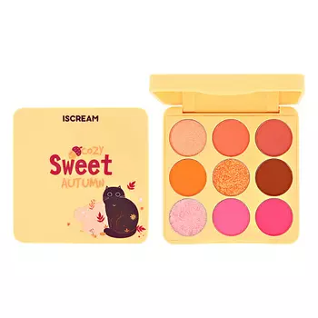 ISCREAM Палетка теней для век COZY AUTUMN