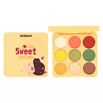 ISCREAM Палетка теней для век COZY AUTUMN