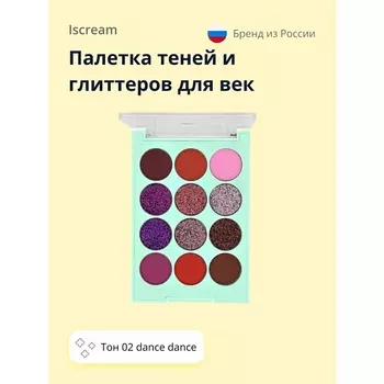 ISCREAM Палетка теней и глиттеров для век ALL THAT SHINE